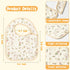 Zainpe 6Pcs Snap Muslin Cotton Baby Bibs Soft & Absorbent Burp Cloths for Newborns Drooling Feeding
