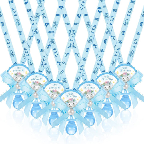 Remuuly 36 Pcs Baby Shower Pacifiers Necklace Bulk Acrylic Pacifiers Charm for