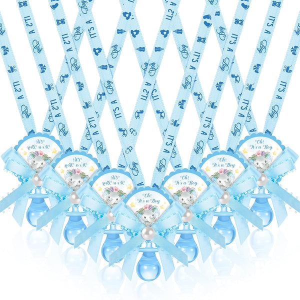 Remuuly 36 Pcs Baby Shower Pacifiers Necklace Bulk Acrylic Pacifiers Charm for