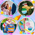 24PCS TOANWOD Pop Fidget Toys Party Favors for Kids: Goodie Bags Stuffers Stocking Stuffers - Bulk Pop Keychain