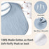 Muslin Baby Drool Bibs 6 Pack, Soft Square Adjustable Bandana Bibs for Unisex Girls & Boys