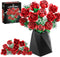 Sopu Red Rose Bouquet Building Set, 960PCS Roses Artificial Flowers Botanical Collection