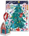 Galison Tree Decorating 130 Piece House Shaped Puzzle Ornament - Outdoors Tree Decorating Moment Under The Stars