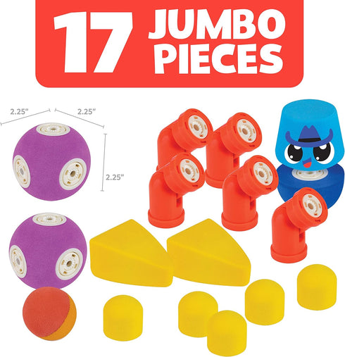 Magnetic Foam Blocks – STEM Preschool Toys for Children, Bath Building Blocks for Kids 3-6
