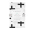 100% Mila Millie Premium Quality Nursing Pillow Cover Nordic Swiss Black Cross Unisex Design Slipcover - Cotton