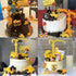 Tnstk 18 Set Construction Cake Topper, PCS Construction Cake Decorations Excavator Tower Crane Cupcake Topper Traffic