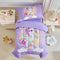 4 Pieces Toddler Bedding Set for Girls Purple Unicorn Toddler Bed Set