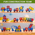 Soyee Magnetic Tiles with 2 Cars, Kids Gifts for 3 Year Old Boys, Educational Toys for Toddlers Age 3-5, Car Train
