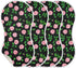 GOODOLD Set 2 Pack Black Rose Pattern Muslin Baby Burp Cloths - Super Absorbent and Soft Burping Rags - Cotton Burp