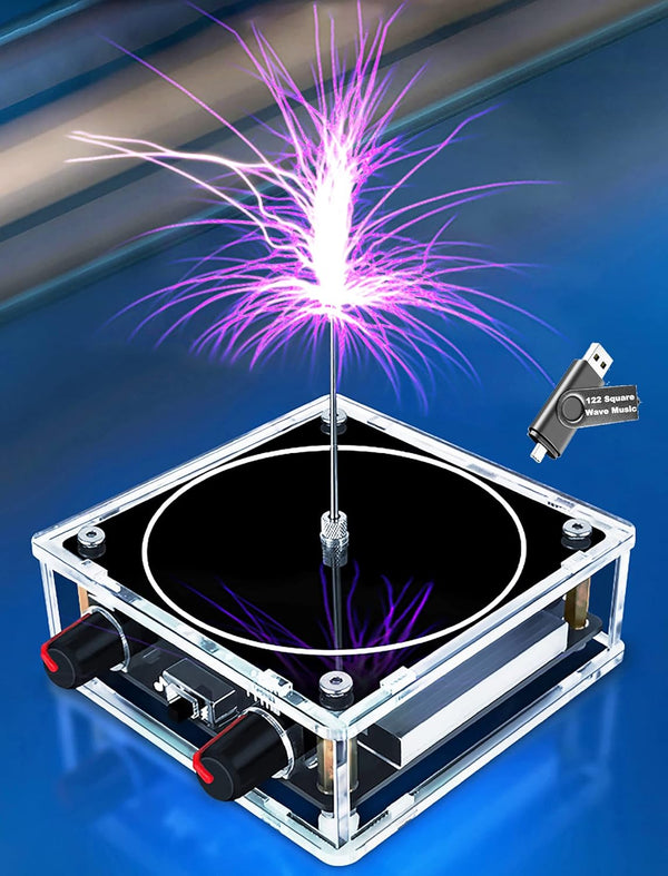 Music Tesla Coil Touchable Artificial Lightning Arc Plasma Loudspeaker Desktop Toy Electric