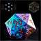Iridescent DND Dice Set with Glowing LED Display Box Sharp Edge Polyhedral