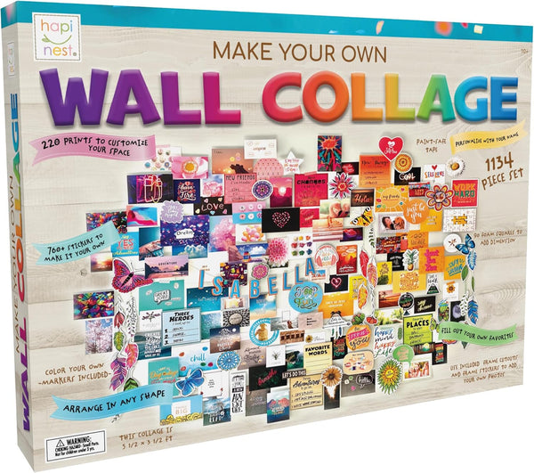 Hapinest DIY Wall Collage Kit for Tween and Teen Girls, Gifts for