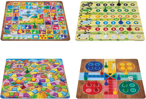 365 6+, 1-8 Games - Traditional Strategy Board & Card Games, Tin Storage Container, Game for Each Day of Year, Family