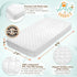 100% (52"x 28"x 8") Organic Bamboo from Viscose Fitted Crib Mattress Protector Pad by Baby&Brooke Waterproof