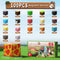 DINOSAUR PILLOW 100 3D (Multicolor-100PCS) PCS Building Blocks, Construction Build Toys, STEM Sensory Building Cubes