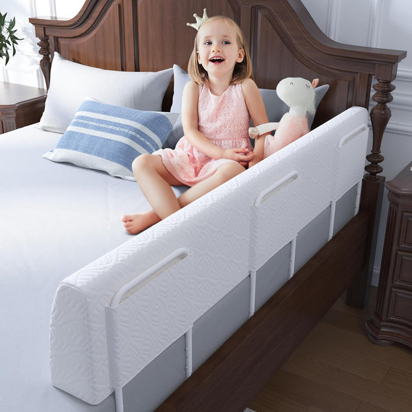 FigTime Bed Bumper for Toddlers, Foam Bed Rail for Toddlers, Toddler Bed Rail