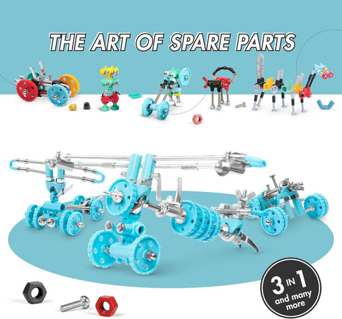Build Your Own Airplane Model Kits - AirBit Transport STEM Toys for Boys & Girls Ages 8-12, Educational Building Toys