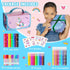 AJLICHIBAN FUN 49 Pcs Fruit Scented Washable Markers with Unicorn Pencil Case, Art Supplies for Kids