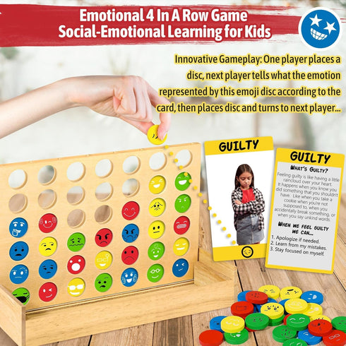 w/56 Garybank Social Emotional Learning Activities for Kids, Feelings Connect Game Emotion Cards, Play Therapy Toys