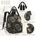 Shoblo Backpack Books Black Diaper Bag for Travel, Waterproof Diaper Bag with Insulated Bottle Pockets & USB Port