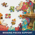 Cozy 1000 27.56 19.68 Inches, Room Jigsaw Puzzles Pieces for Adults -Challenging Cat Bookshelf Living Room Scene