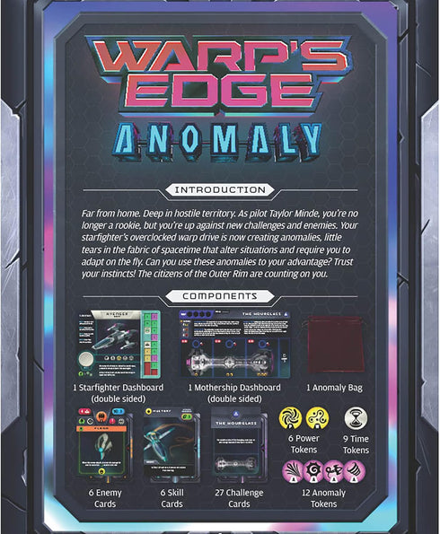10+ Renegade Game Studios Warp's Edge Anomaly Expansion Solo Board Game, Strategy Card Game with Difficulty Scaling