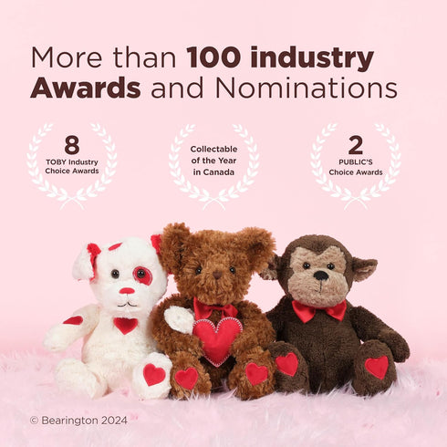 12 Bearington T-Riffic The Love Dinosaur Plush Stuffed Animal in, Ideal Plushies Gift for Kids & Girlfriends