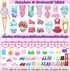 65 Pcs Doll Clothes and Accessories Set, 5 Fashion Dresses, 3 Wedding Gowns, 20 Shoes for 11.5 Inch Girl Dolls