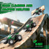 8-12, 1:20, 10KM/H, 2.4GHZ, 6+(Green) Remote Control Car, All-Terrain Remote Control Truck for Boys Headlight, Dual