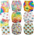 3.0 6 Pack Mama Koala Cloth Diapers for Babies, One Size Washable and Reusable Pocket Diapers for Newborns and Toddlers