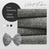 YanJie Handmade Velvet Hairband - Stretchy Nylon Headbands & Baby Bows for Girls, 4.5 Black-Velvet, 3 Count