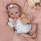 WOOROY 18 Inch Reborn Baby Dolls Girl - Lifelike Handmade Realistic Soft Body Newborn Doll with Gift for Kids Age 3+