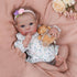 WOOROY 18 Inch Reborn Baby Dolls Girl - Lifelike Handmade Realistic Soft Body Newborn Doll with Gift for Kids Age 3+