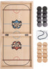 Fast Sling Puck Board Game - Small Wooden Family Games, Table Top Hockey for Adults & Kids