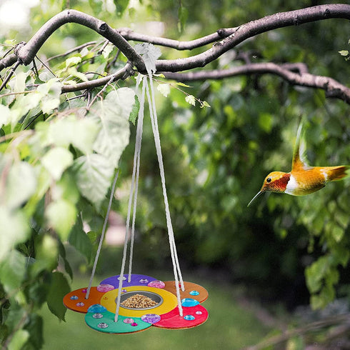 Kids Arts and Crafts Bird Feeders - 2-Pack DIY Wooden Paint Kits for Outdoor Toys for Boys & Girls Age 3-12