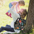 Hsnar Backpack Floral Patterned Print Waterproof Diaper Bag Large Capacity Baby Bag with Stroller Straps, Multi-Pocket