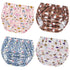 Joyo roy 4Pcs Plastic Diaper Covers for Girls, Potty Training Underwear, Waterproof Training Pants 3T-4T
