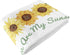 Sweet Jojo Designs Sunflower Girl Milestone Blanket Monthly Newborn First Year Growth Mat Baby Shower Memory Keepsake