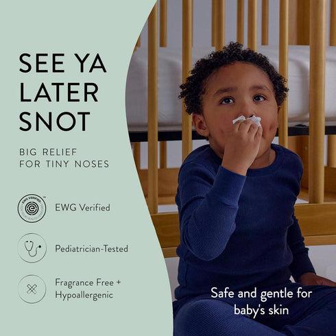 The Honest Company Plant-Based Snot Removing Wipes, Soothing Nose + Face Wipes with Aloe, 30 Count