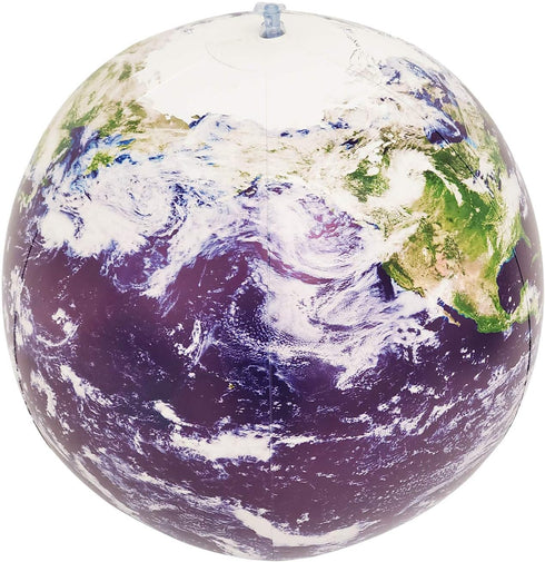 Inflatable Earth Globe from Satellite Images, Earthball, Glow in the Dark Cities