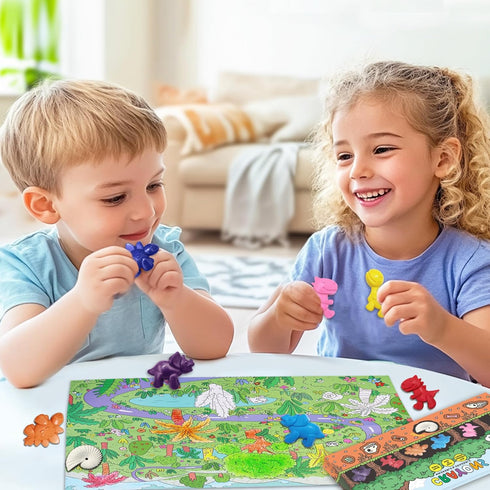 HengNexus 8 3+-1.5INCH,Cute Dinosaur Crayons for Kids, colors Non-Toxic Washable Dinosaur Shaped Crayons with Drawing
