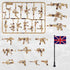 Weapons Pack Military Accessories U.K Special Forces Toys, Compatible with Major Brand Building Blocks