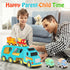 Toddler Car Toys for 3-5 Years Old, 4 Pack Small Pull Back Construction Vehicles, Christmas Birthday Gifts for Kids