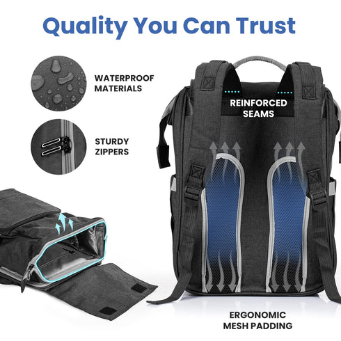 Set PILLANI Kids Travel Tray & Diaper Bag - Perfect for On-the-Go Families