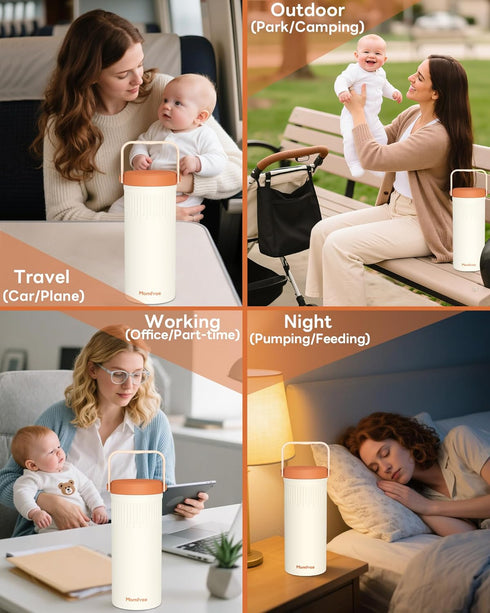 22oz 360 24 2pcs Portable Breast Milk Cooler for Breastmilk Storage, Liquid Gold Saver Cooling Keeps Milk Fresh