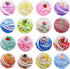 16 Pack Two-Toned Butter Slime Kit, DIY Super Soft Non-Sticky Educational Slime Toys for Kids Girls & Boys 6-12+