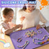 24"x16" AtMini Silicone Art Mats for Kids, Silicone Craft Mat with Lip to Keep Clean, Play Sand, Painting, DIY Crafts