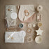 mushie Muslin Baby Swaddle Blanket - 100% Organic Cotton (Leaves)