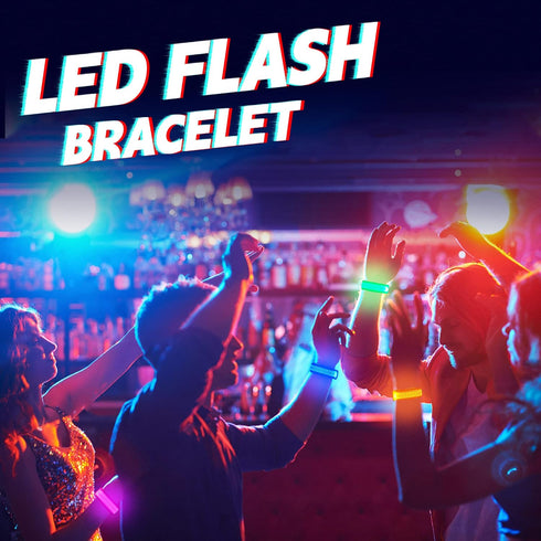 8 PCS LED Glow Bracelets, Light Up Wristbands for Christmas, Concerts, Festivals, Game Prizes, Rave Accessories