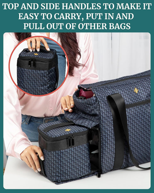 IDAHO JONES Baby Bottle Cooler Bag - Formula or Breast Milk Storage for Daycare, Travel & Airplane - Insulated Thermos